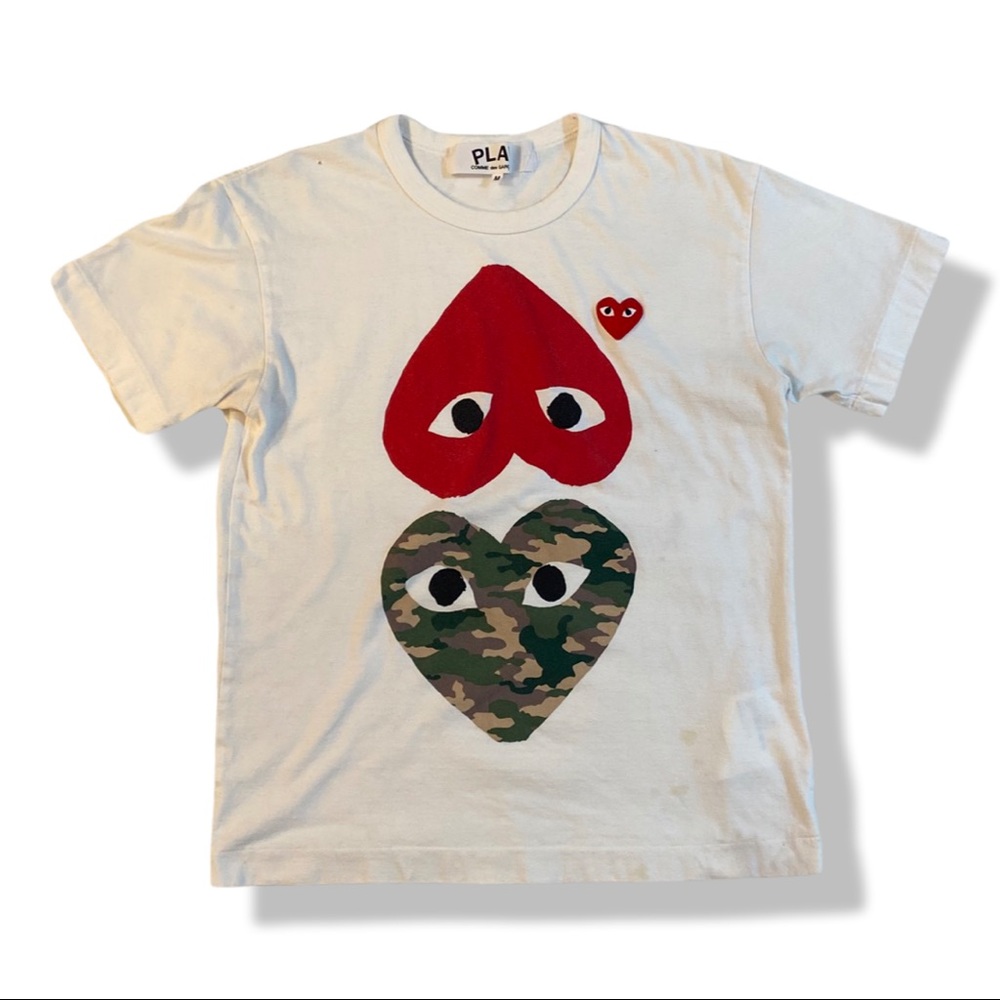 COMME des GARCONES PLAY camo shirt